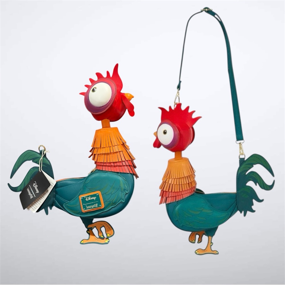Loungefly Heihei Plush and Crossbody Bag Set of 2 for Fans. - Picture 2 of 9